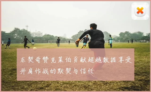 东契奇赞克莱伯贡献超越数据享受并肩作战的默契与信任